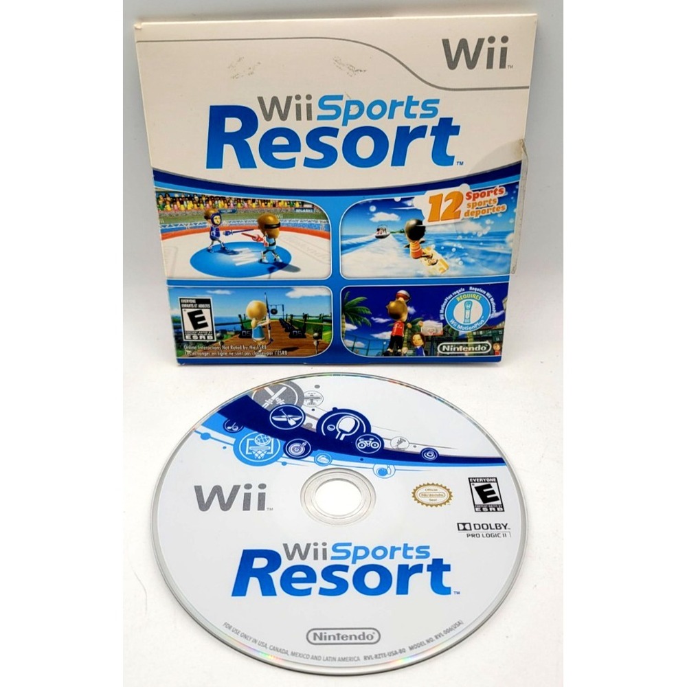 Wii Sports Resort (Nintendo Wii, 2009) CARDBOARD SLEEVE & GAME
